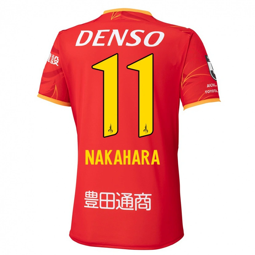 Danxen Kvinder Sora Nakahara #11 Hvid Rød Hjemmebane Spillertrøjer 2025/26 Trøje T-Shirt