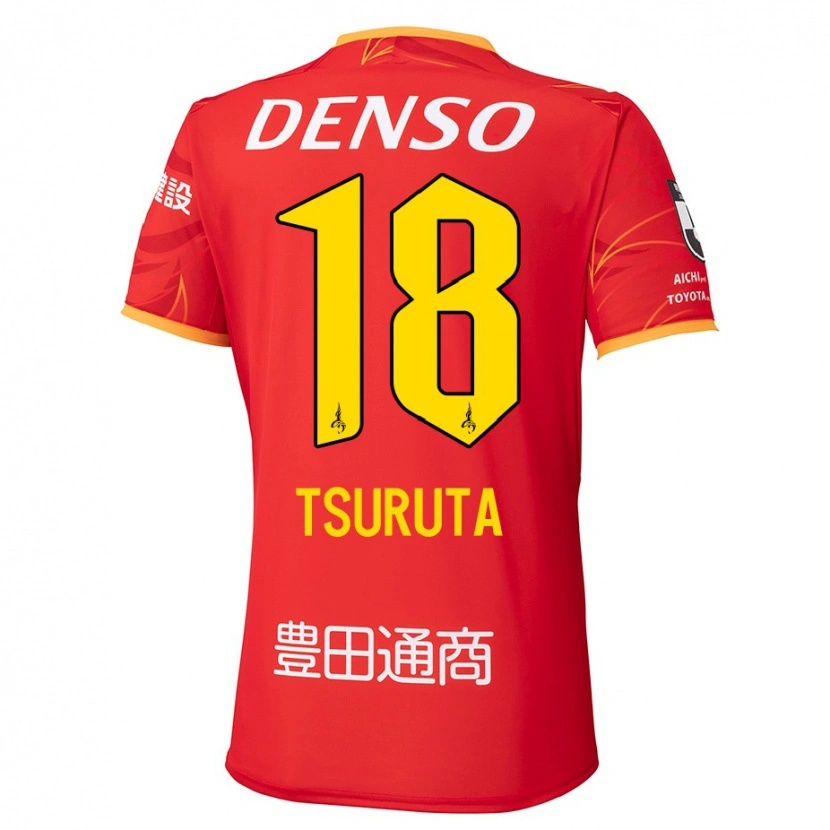 Danxen Kvinder Shu Tsuruta #18 Hvid Rød Hjemmebane Spillertrøjer 2025/26 Trøje T-Shirt