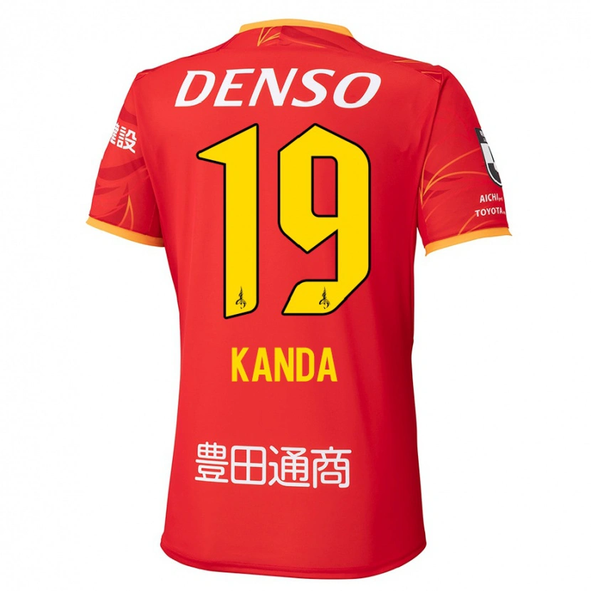 Danxen Kvinder Ryu Kanda #19 Hvid Rød Hjemmebane Spillertrøjer 2025/26 Trøje T-Shirt