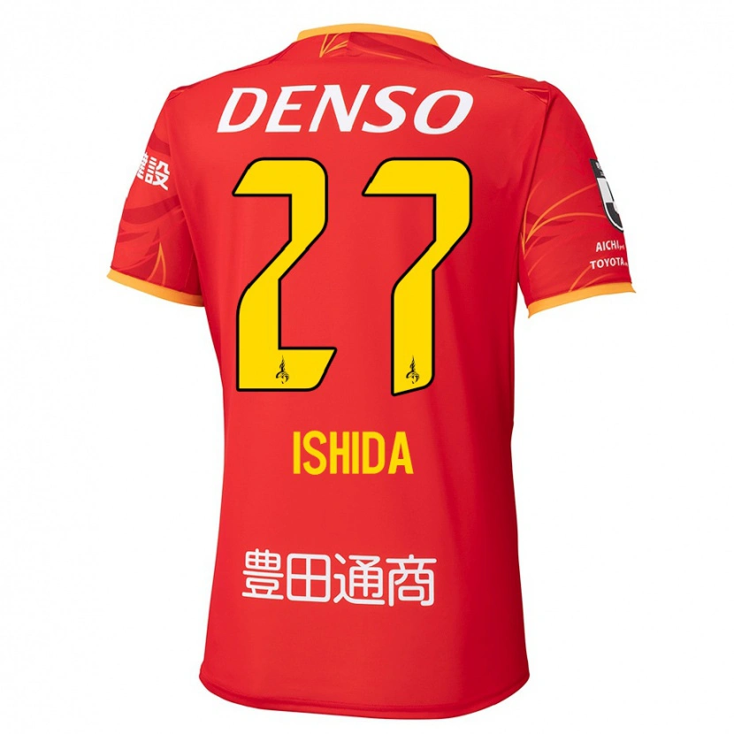 Danxen Kvinder Kakeru Ishida #27 Hvid Rød Hjemmebane Spillertrøjer 2025/26 Trøje T-Shirt
