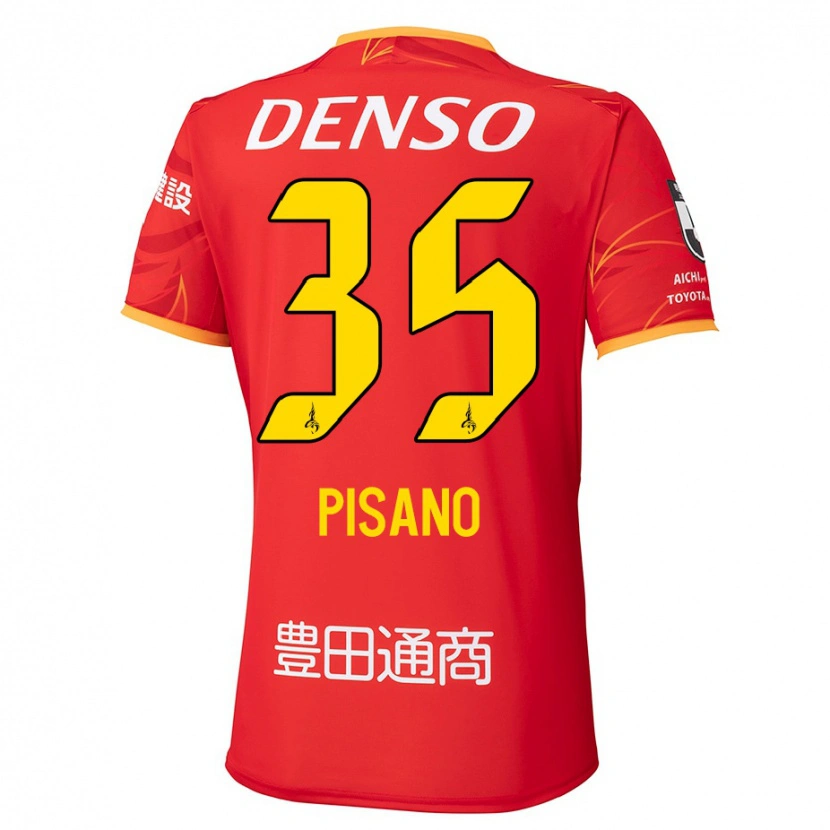 Danxen Kvinder Alexandre Pisano #35 Hvid Rød Hjemmebane Spillertrøjer 2025/26 Trøje T-Shirt