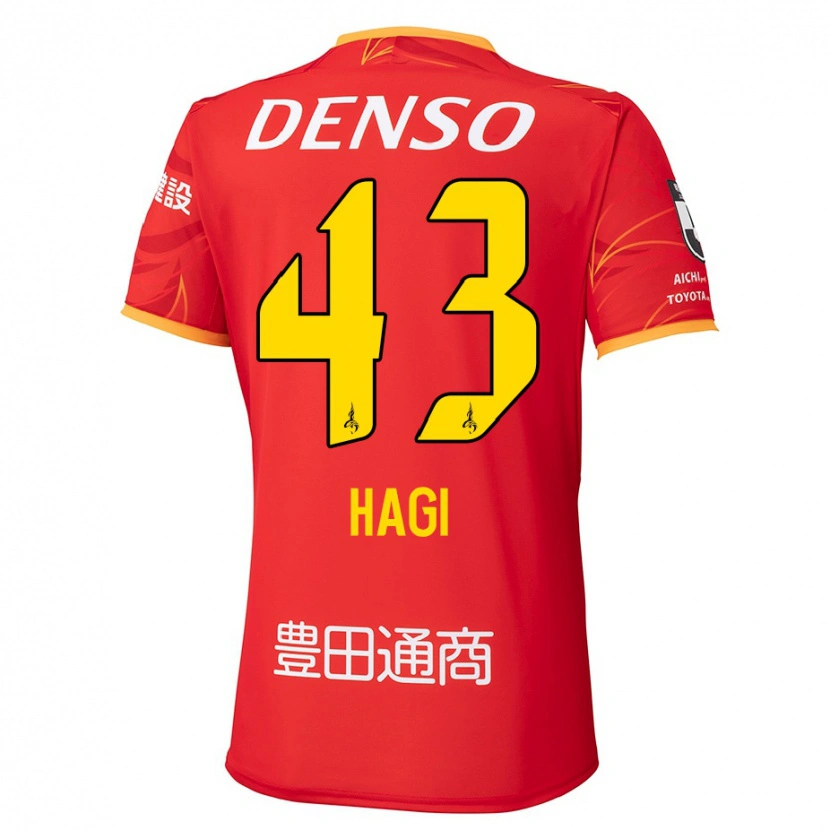 Danxen Kvinder Hiroaki Hagi #43 Hvid Rød Hjemmebane Spillertrøjer 2025/26 Trøje T-Shirt