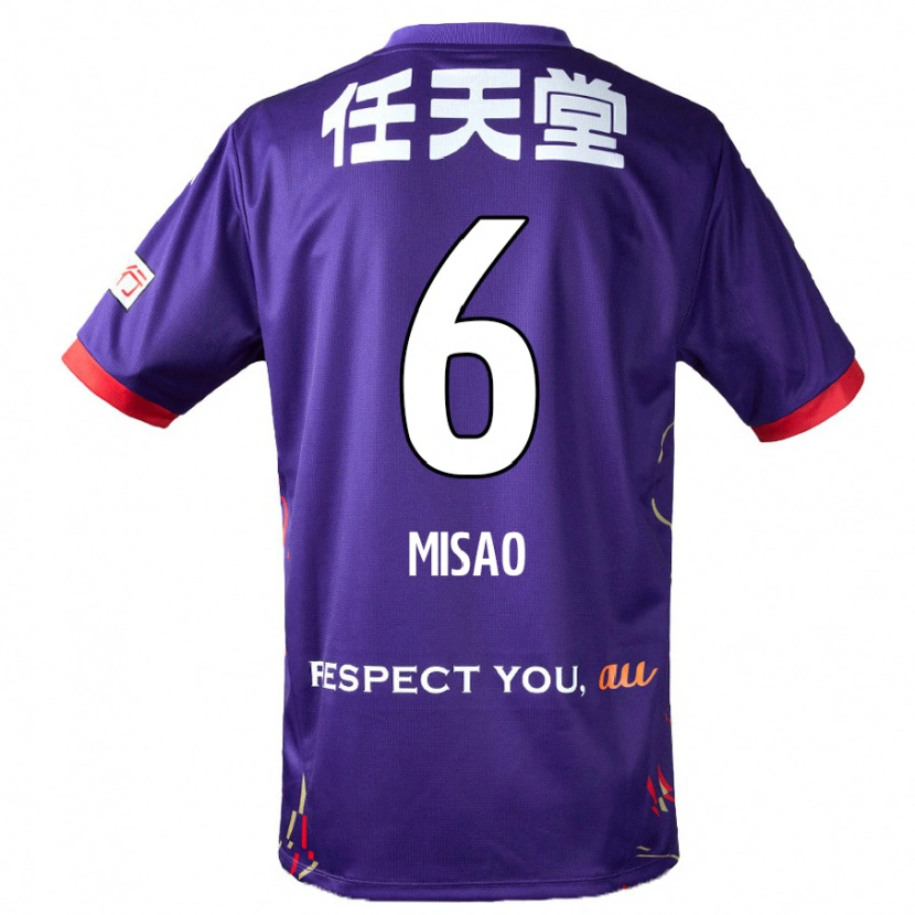 Danxen Kvinder Yuto Misao #6 Hvid Lilla Sort Hjemmebane Spillertrøjer 2025/26 Trøje T-Shirt