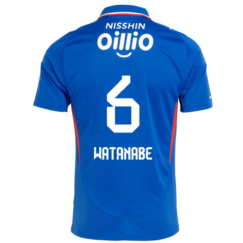 Danxen Kvinder Kota Watanabe #6 Hvid Royal Blå Hjemmebane Spillertrøjer 2025/26 Trøje T-Shirt