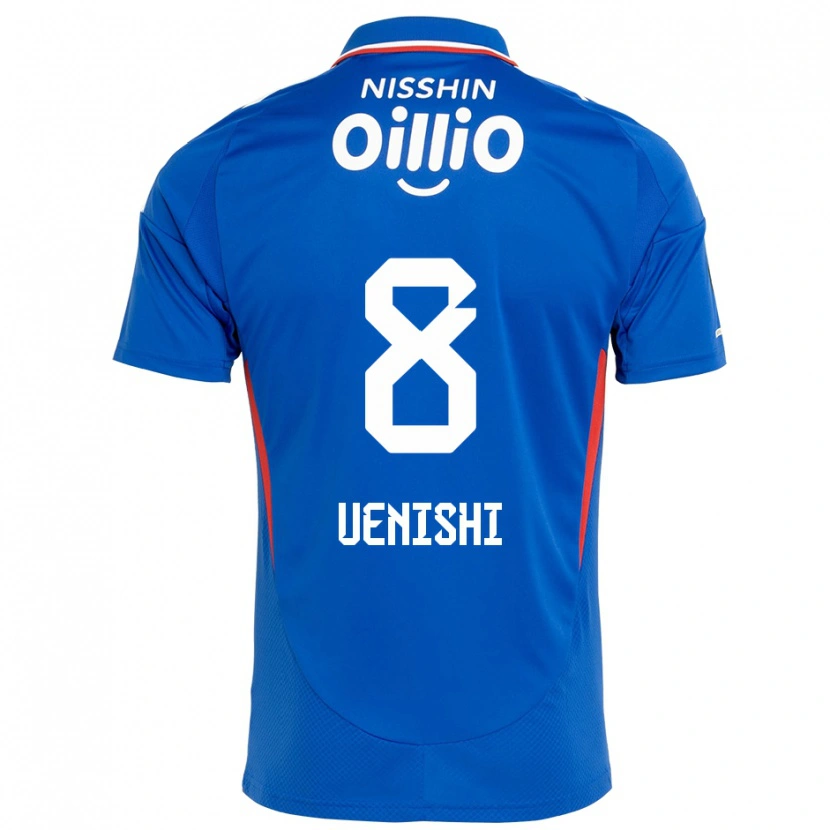 Danxen Kvinder Haruki Uenishi #8 Hvid Royal Blå Hjemmebane Spillertrøjer 2025/26 Trøje T-Shirt