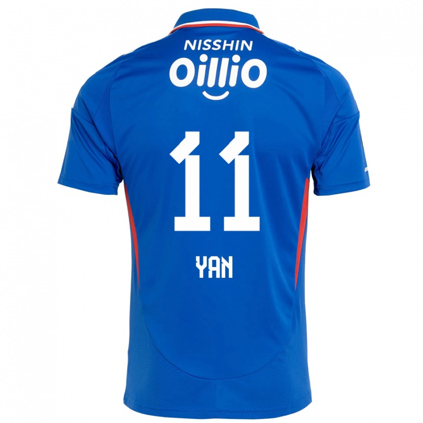 Danxen Kvinder Yan Matheus #11 Hvid Royal Blå Hjemmebane Spillertrøjer 2025/26 Trøje T-Shirt