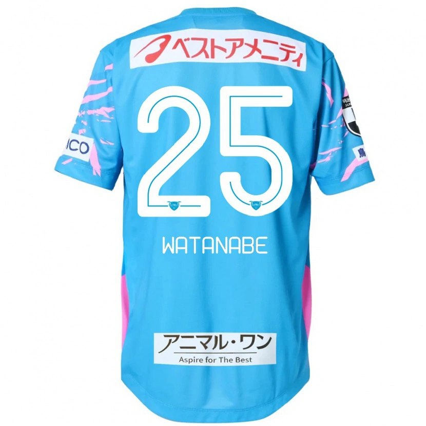 Danxen Kvinder Ryohei Watanabe #25 Hvid Pink Hjemmebane Spillertrøjer 2025/26 Trøje T-Shirt
