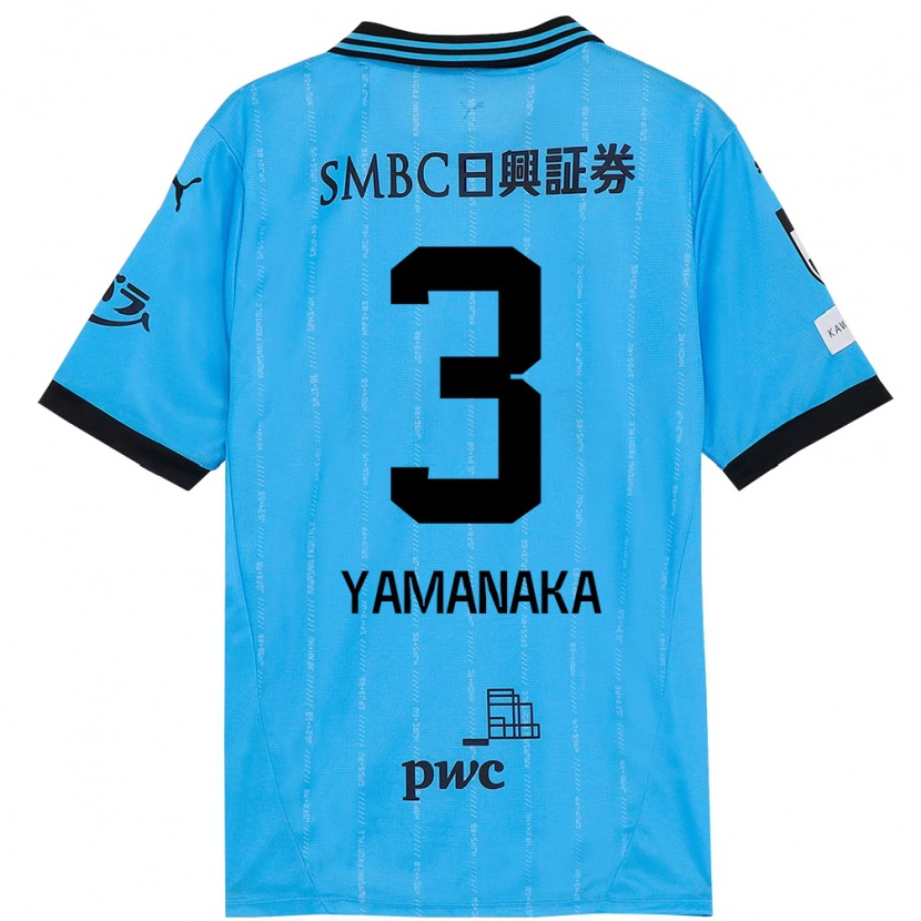 Danxen Kvinder Daiki Yamanaka #3 Hvid Himmelblå Hjemmebane Spillertrøjer 2025/26 Trøje T-Shirt