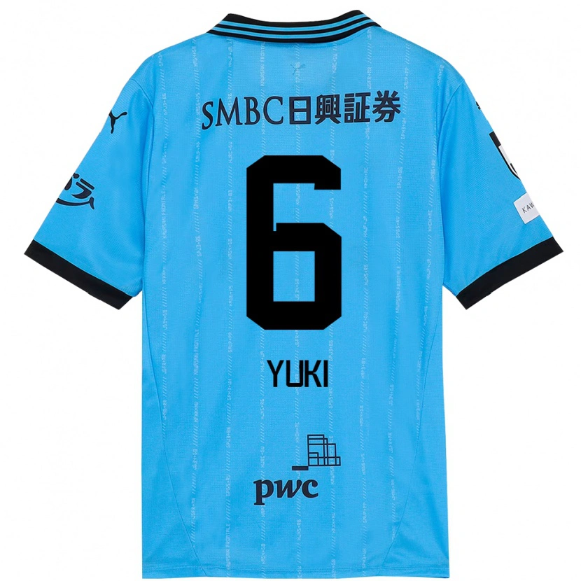 Danxen Kvinder Yuki Yamamoto #6 Hvid Himmelblå Hjemmebane Spillertrøjer 2025/26 Trøje T-Shirt