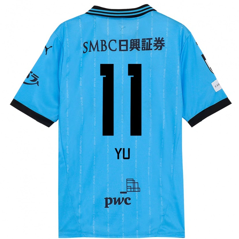 Danxen Kvinder Yu Kobayashi #11 Hvid Himmelblå Hjemmebane Spillertrøjer 2025/26 Trøje T-Shirt