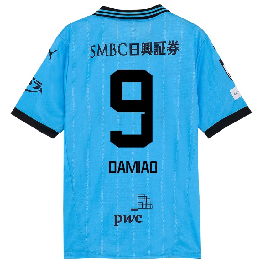 Danxen Kvinder Leandro Damiao #9 Hvid Himmelblå Hjemmebane Spillertrøjer 2025/26 Trøje T-Shirt