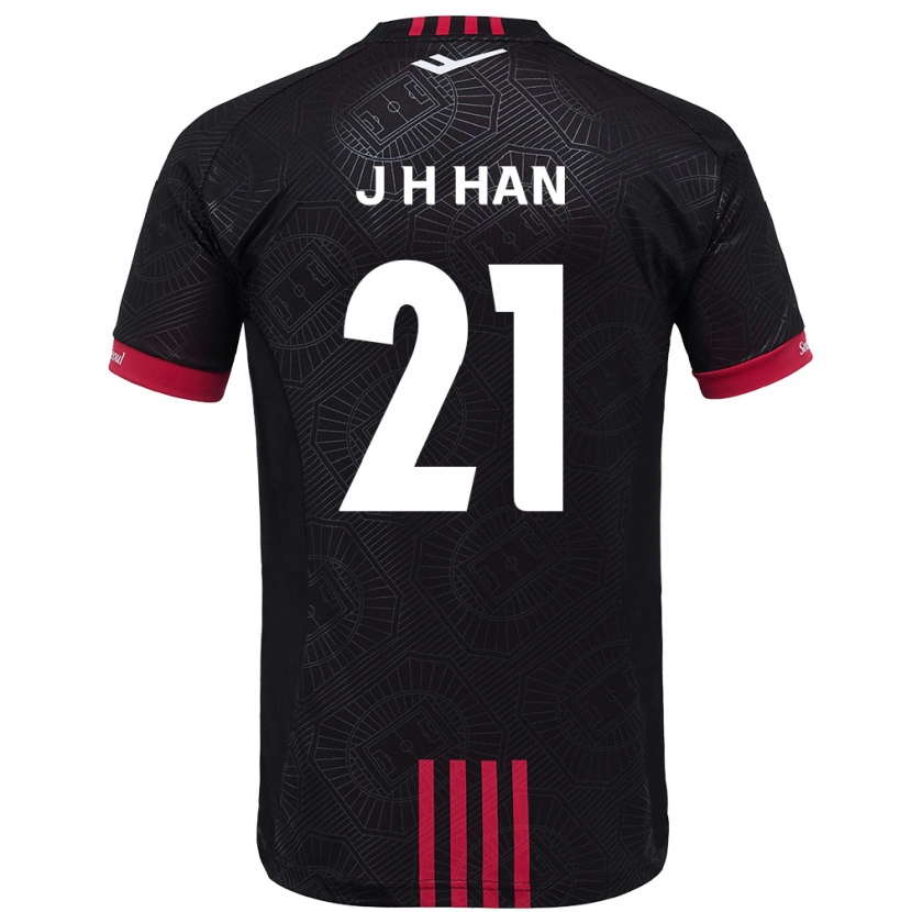 Danxen Kvinder Jun-Hee Han #21 Hvid Sort Hjemmebane Spillertrøjer 2025/26 Trøje T-Shirt