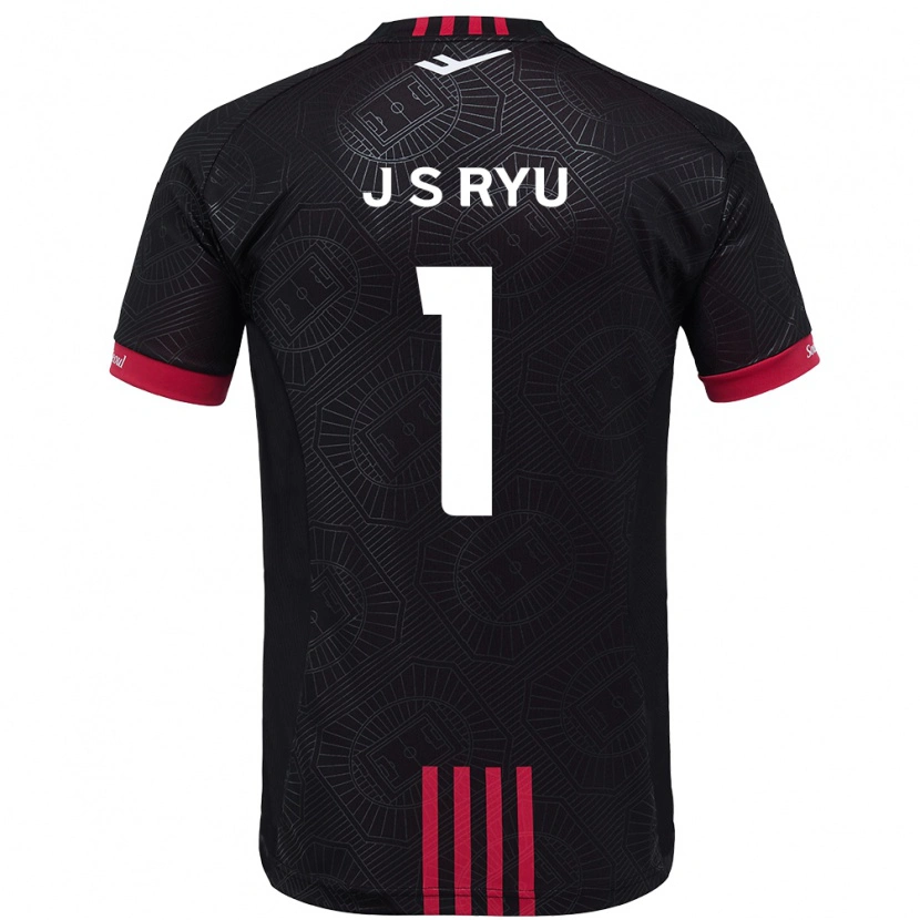 Danxen Kvinder Ryu Ji-Soo #1 Hvid Sort Hjemmebane Spillertrøjer 2025/26 Trøje T-Shirt