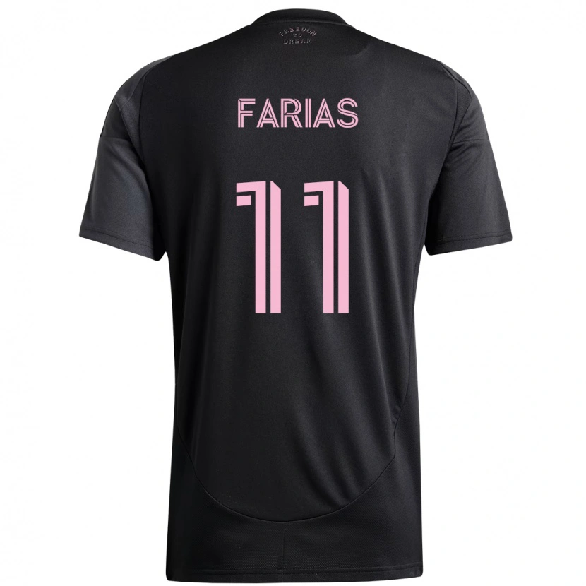 Danxen Kvinder Facundo Farías #11 Pink Sort Udebane Spillertrøjer 2025/26 Trøje T-Shirt