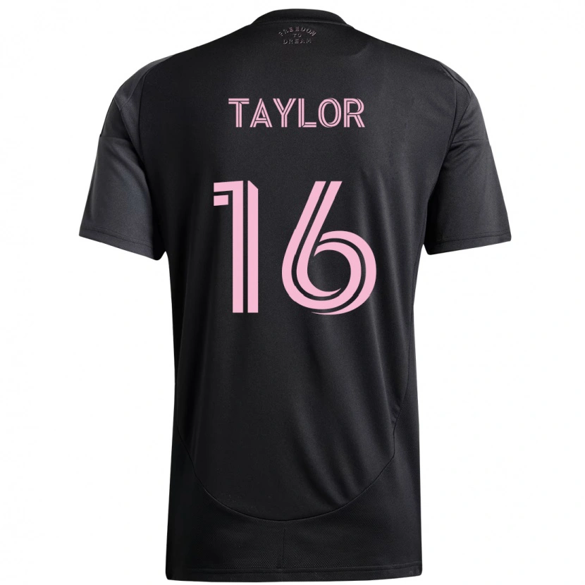 Danxen Kvinder Robert Taylor #16 Pink Sort Udebane Spillertrøjer 2025/26 Trøje T-Shirt
