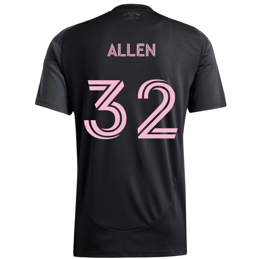 Danxen Kvinder Noah Allen #32 Pink Sort Udebane Spillertrøjer 2025/26 Trøje T-Shirt