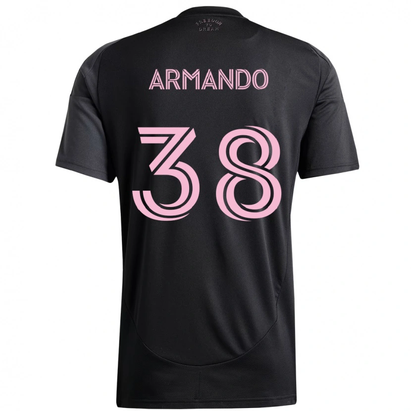 Danxen Kvinder Máximo Armando #38 Pink Sort Udebane Spillertrøjer 2025/26 Trøje T-Shirt
