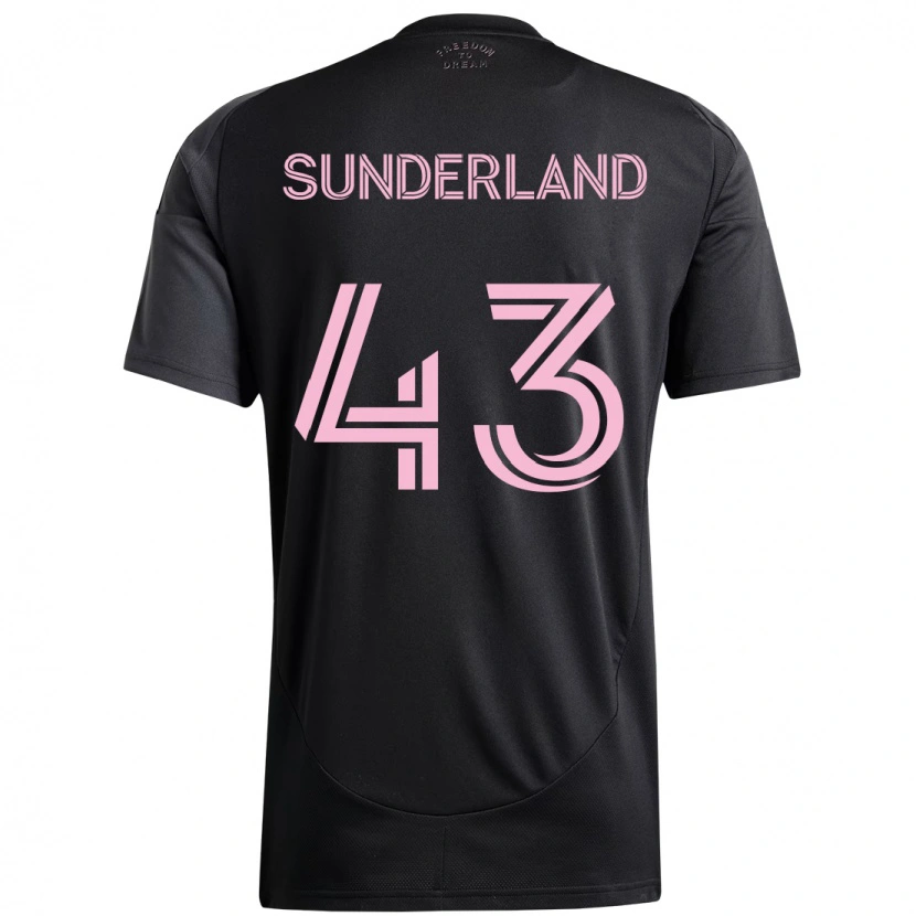 Danxen Kvinder Lawson Sunderland #43 Pink Sort Udebane Spillertrøjer 2025/26 Trøje T-Shirt