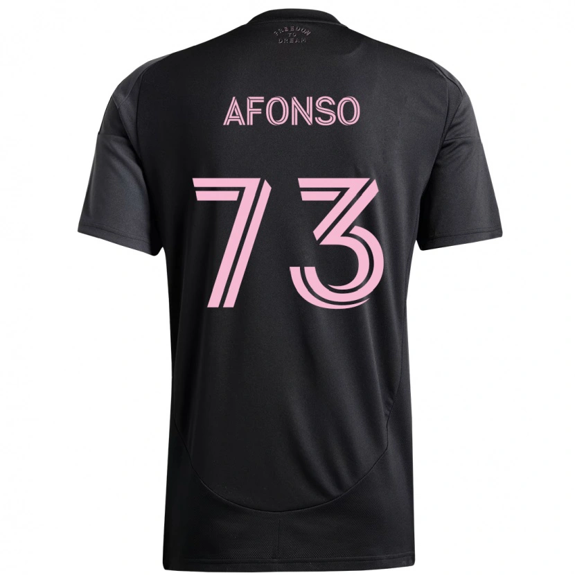 Danxen Kvinder Leo Afonso #73 Pink Sort Udebane Spillertrøjer 2025/26 Trøje T-Shirt