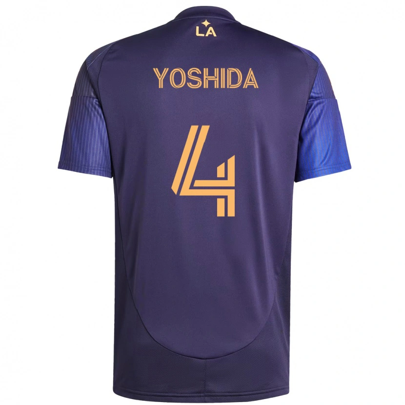 Danxen Kvinder Maya Yoshida #4 Hvid Gul Udebane Spillertrøjer 2025/26 Trøje T-Shirt