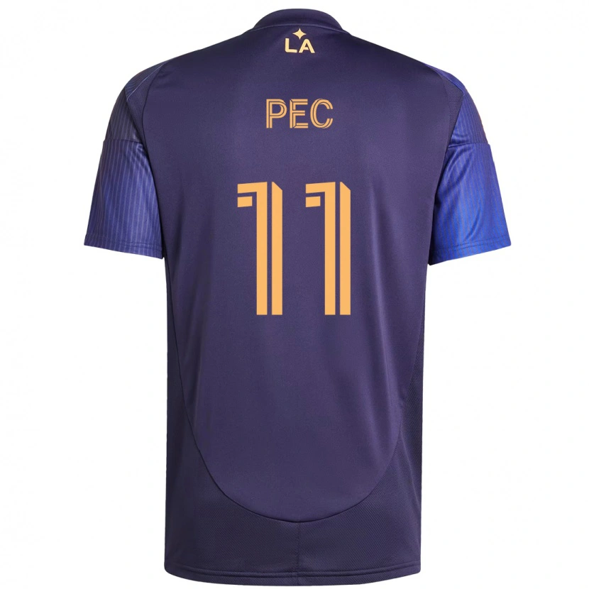 Danxen Kvinder Gabriel Pec #11 Hvid Gul Udebane Spillertrøjer 2025/26 Trøje T-Shirt
