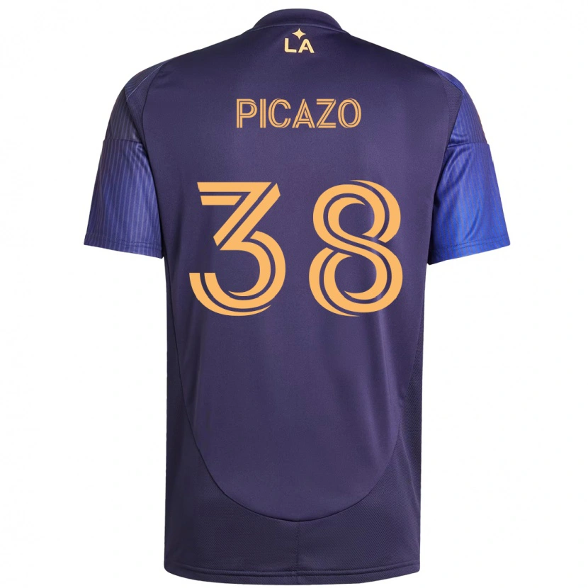 Danxen Kvinder Axel Picazo #38 Hvid Gul Udebane Spillertrøjer 2025/26 Trøje T-Shirt