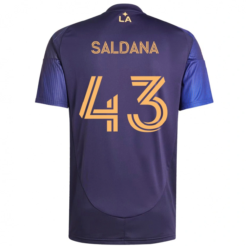 Danxen Kvinder Adam Saldaña #43 Hvid Gul Udebane Spillertrøjer 2025/26 Trøje T-Shirt