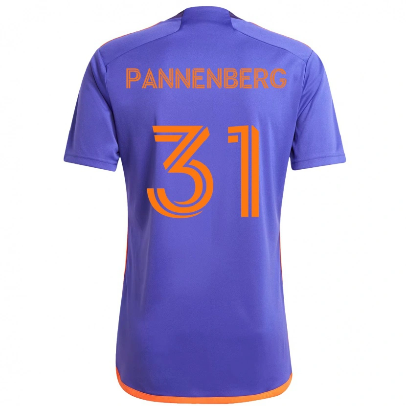 Danxen Kvinder Andrew Pannenberg #31 Orange Hvid Udebane Spillertrøjer 2025/26 Trøje T-Shirt
