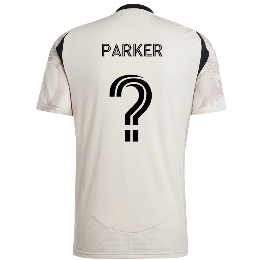 Danxen Kvinder Tim Parker #0 Rød Sort Udebane Spillertrøjer 2025/26 Trøje T-Shirt