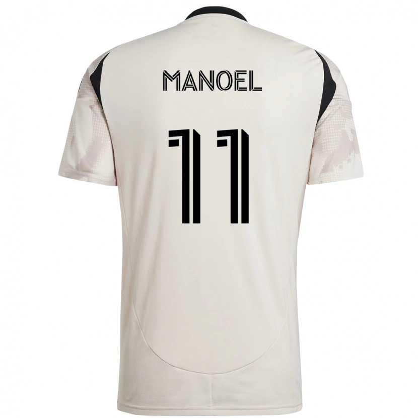 Danxen Kvinder Elias Manoel #11 Rød Sort Udebane Spillertrøjer 2025/26 Trøje T-Shirt