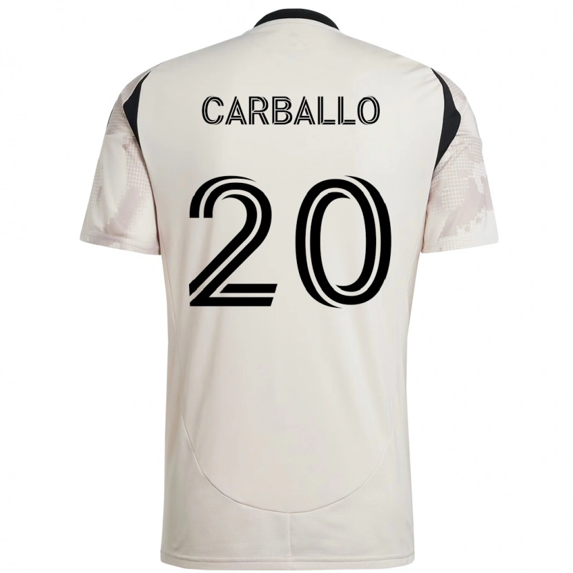 Danxen Kvinder Felipe Carballo #20 Rød Sort Udebane Spillertrøjer 2025/26 Trøje T-Shirt