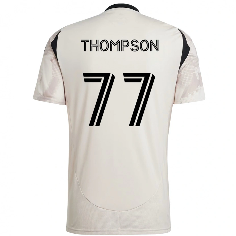 Danxen Kvinder Amos Shapiro-Thompson #77 Rød Sort Udebane Spillertrøjer 2025/26 Trøje T-Shirt
