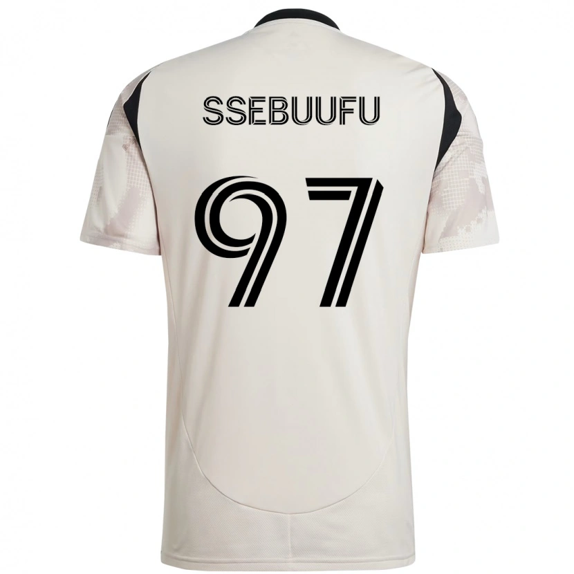 Danxen Kvinder Frank Ssebuufu #97 Rød Sort Udebane Spillertrøjer 2025/26 Trøje T-Shirt