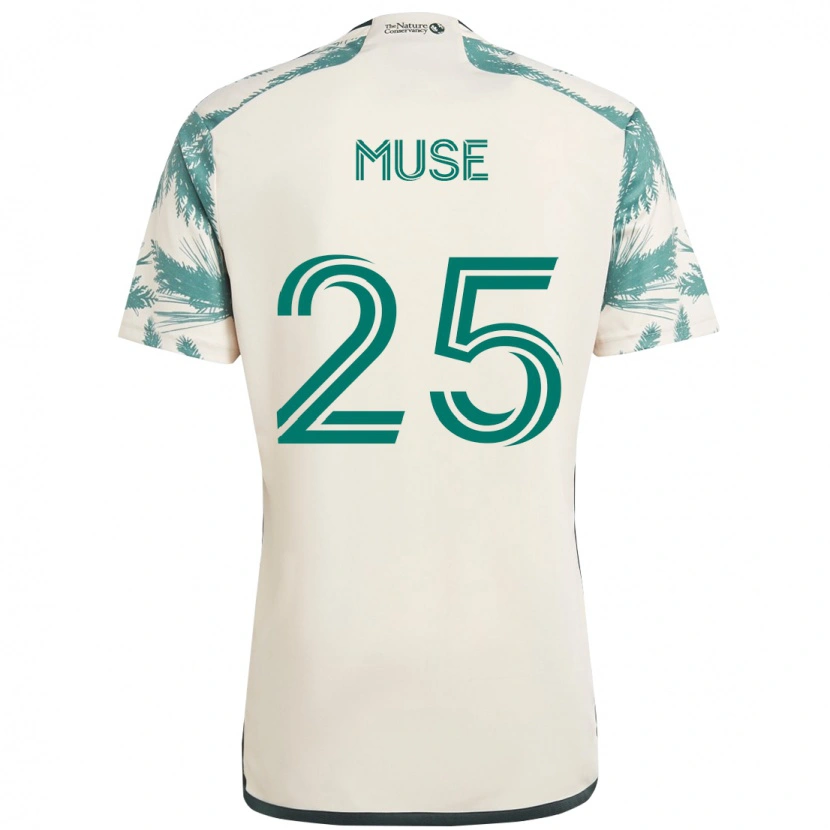 Danxen Kvinder Trey Muse #25 Sort Brun Udebane Spillertrøjer 2025/26 Trøje T-Shirt
