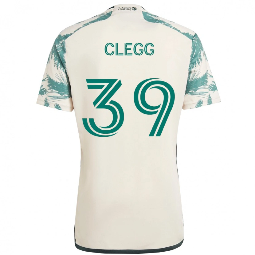 Danxen Kvinder Tyler Clegg #39 Sort Brun Udebane Spillertrøjer 2025/26 Trøje T-Shirt
