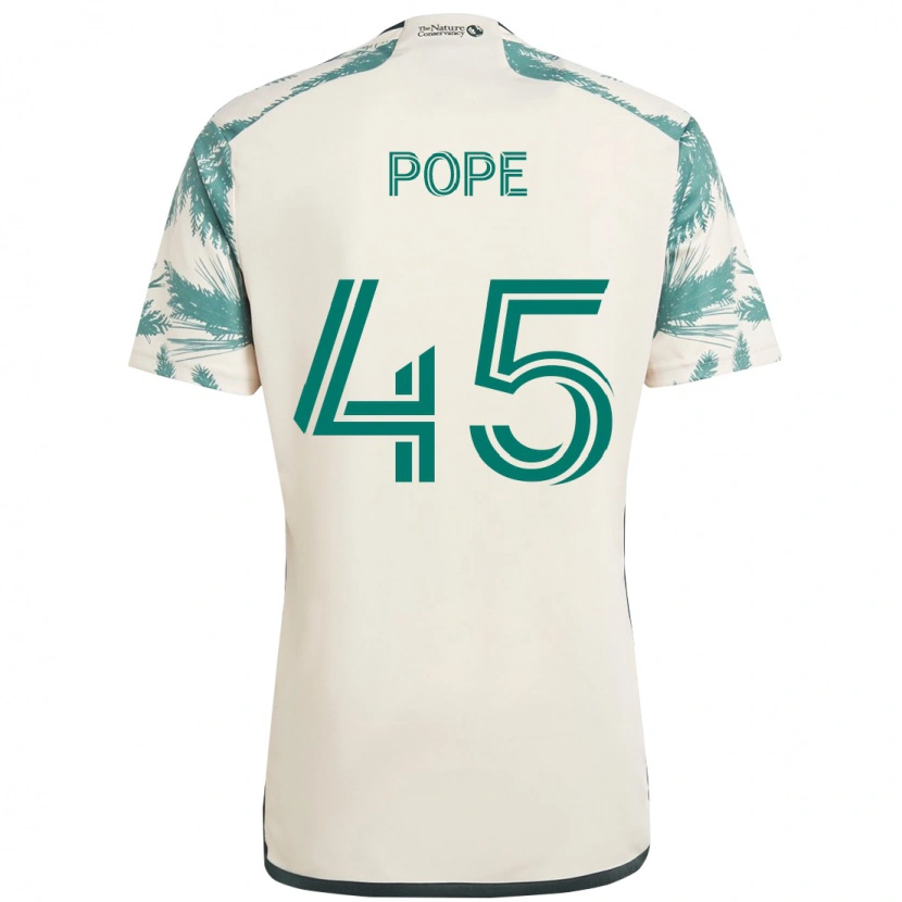 Danxen Kvinder Blake Pope #45 Sort Brun Udebane Spillertrøjer 2025/26 Trøje T-Shirt