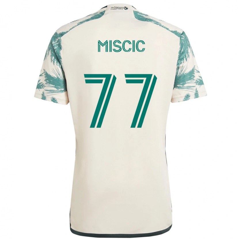 Danxen Kvinder Selmir Miscic #77 Sort Brun Udebane Spillertrøjer 2025/26 Trøje T-Shirt