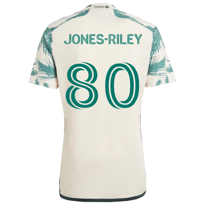 Danxen Kvinder Jaden Jones-Riley #80 Sort Brun Udebane Spillertrøjer 2025/26 Trøje T-Shirt