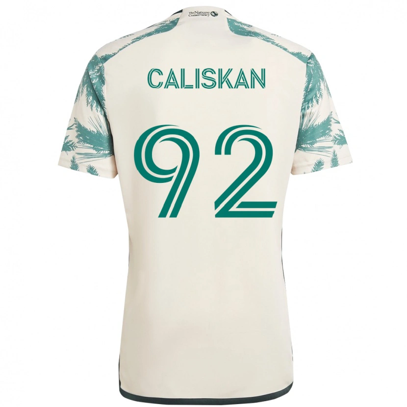 Danxen Kvinder Noel Caliskan #92 Sort Brun Udebane Spillertrøjer 2025/26 Trøje T-Shirt