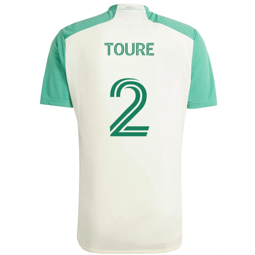 Danxen Kvinder Cheick Touré #2 Grøn Sort Udebane Spillertrøjer 2025/26 Trøje T-Shirt
