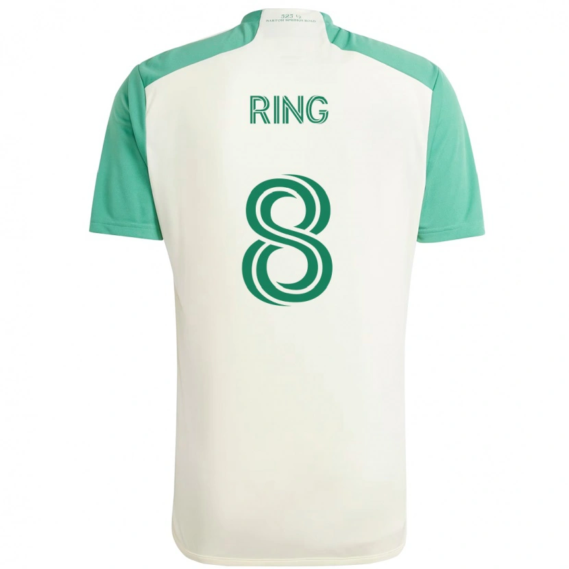 Danxen Kvinder Alexander Ring #8 Grøn Sort Udebane Spillertrøjer 2025/26 Trøje T-Shirt