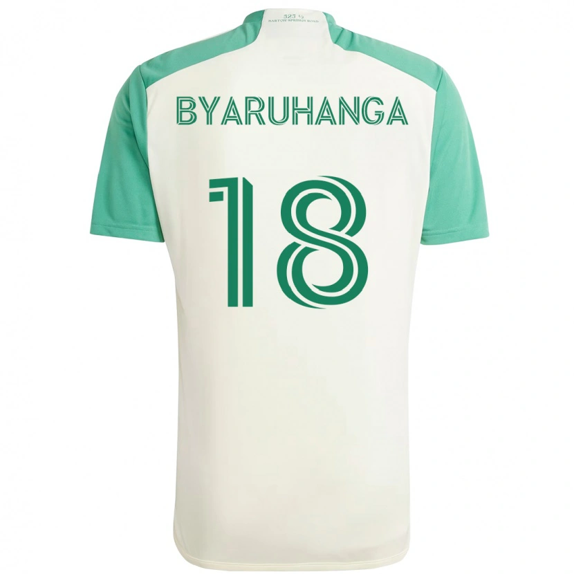 Danxen Kvinder Bobosi Byaruhanga #18 Grøn Sort Udebane Spillertrøjer 2025/26 Trøje T-Shirt