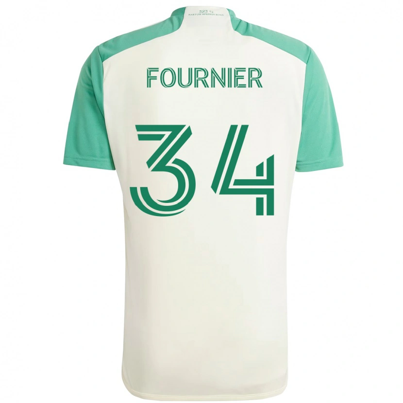 Danxen Kvinder Drake Fournier #34 Grøn Sort Udebane Spillertrøjer 2025/26 Trøje T-Shirt