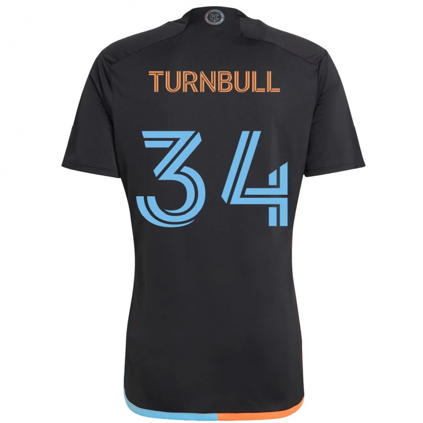 Danxen Kvinder Stephen Turnbull #34 Lyseblå Udebane Spillertrøjer 2025/26 Trøje T-Shirt