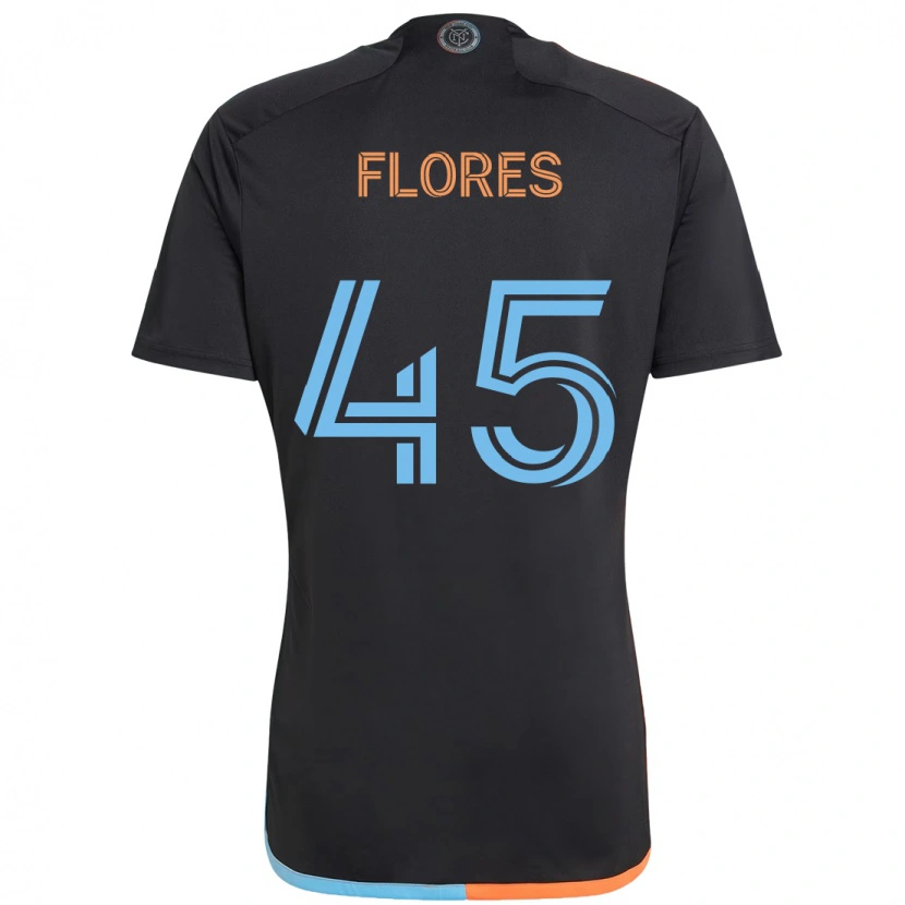 Danxen Kvinder Brian Flores #45 Lyseblå Udebane Spillertrøjer 2025/26 Trøje T-Shirt