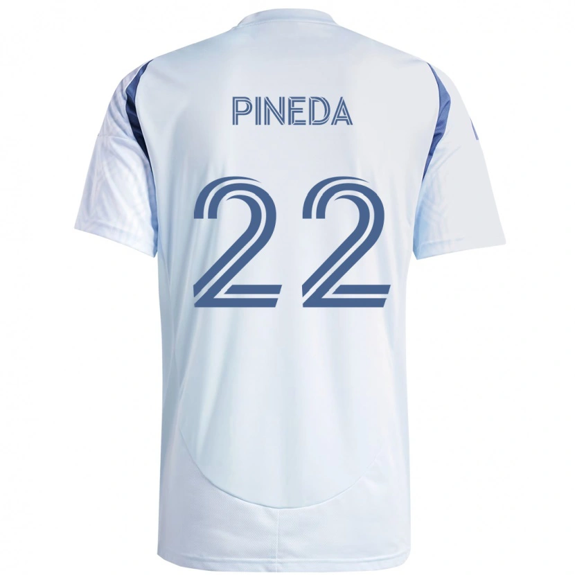 Danxen Kvinder Mauricio Pineda #22 Rød Hvid Udebane Spillertrøjer 2025/26 Trøje T-Shirt