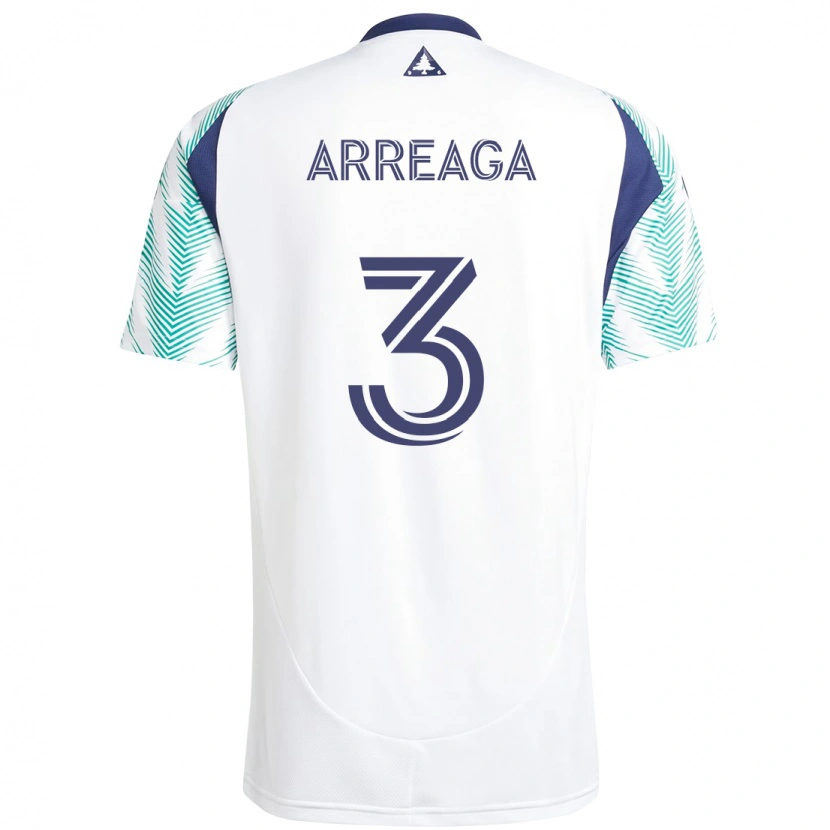 Danxen Kvinder Xavier Arreaga #3 Blå Rød Udebane Spillertrøjer 2025/26 Trøje T-Shirt