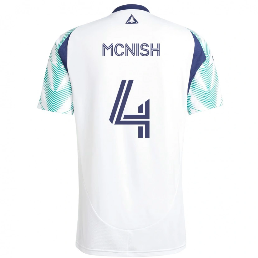 Danxen Kvinder Sheridan Mcnish #4 Blå Rød Udebane Spillertrøjer 2025/26 Trøje T-Shirt