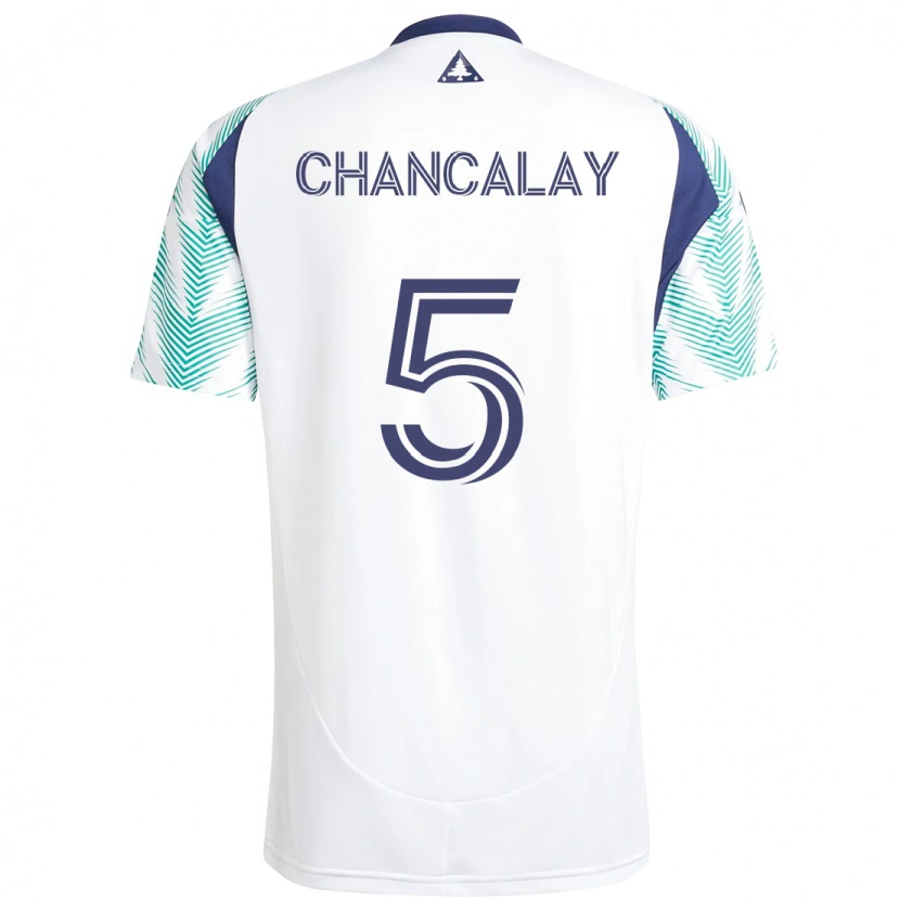 Danxen Kvinder Tomás Chancalay #5 Blå Rød Udebane Spillertrøjer 2025/26 Trøje T-Shirt