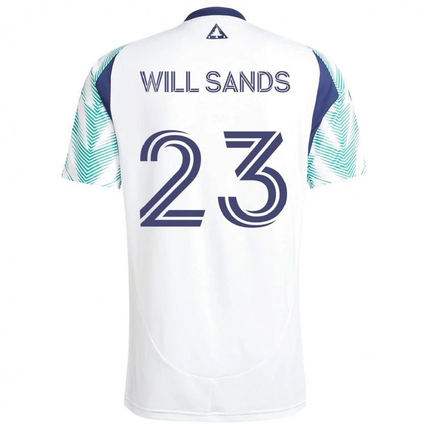 Danxen Kvinder Will Sands #23 Blå Rød Udebane Spillertrøjer 2025/26 Trøje T-Shirt